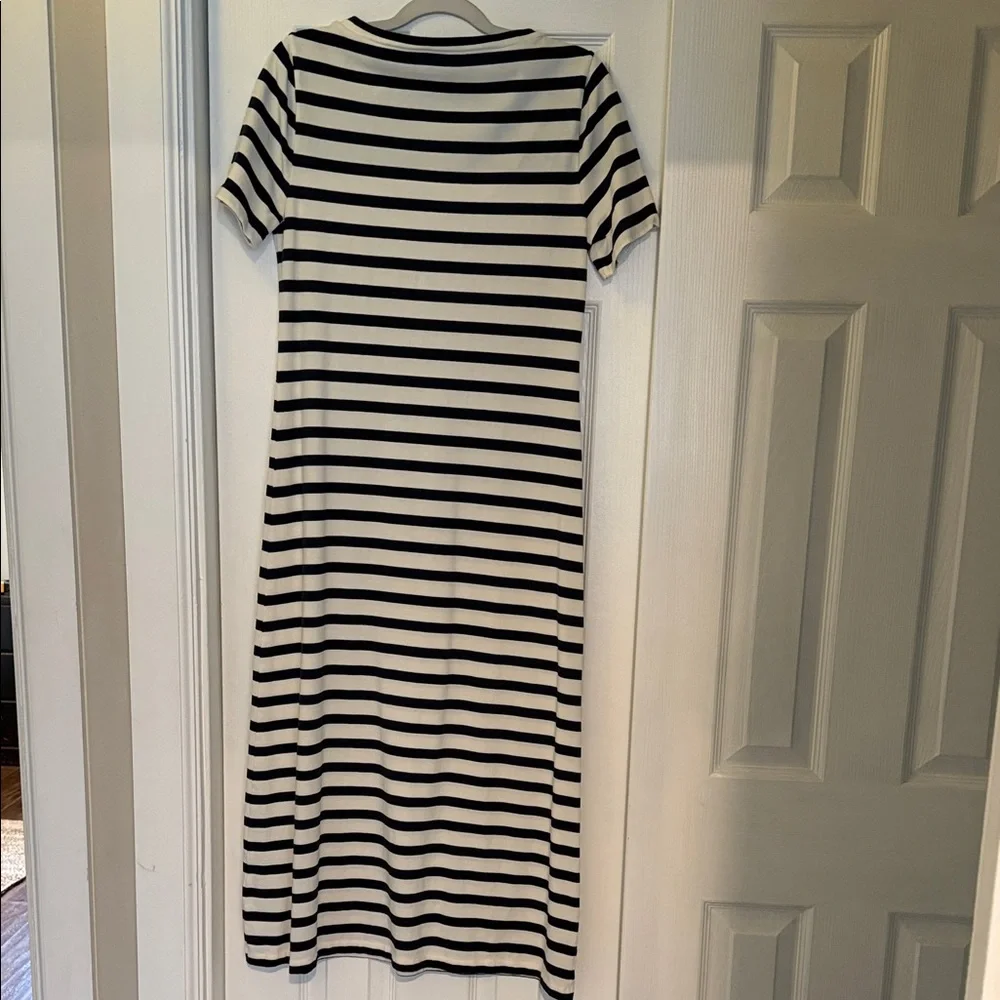 J. Crew Navy and White Striped Maxi Dress - Picture 2 of 4
